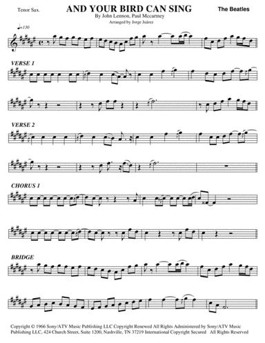 And Your Bird Can Sing (arr. Jorge Juárez)
