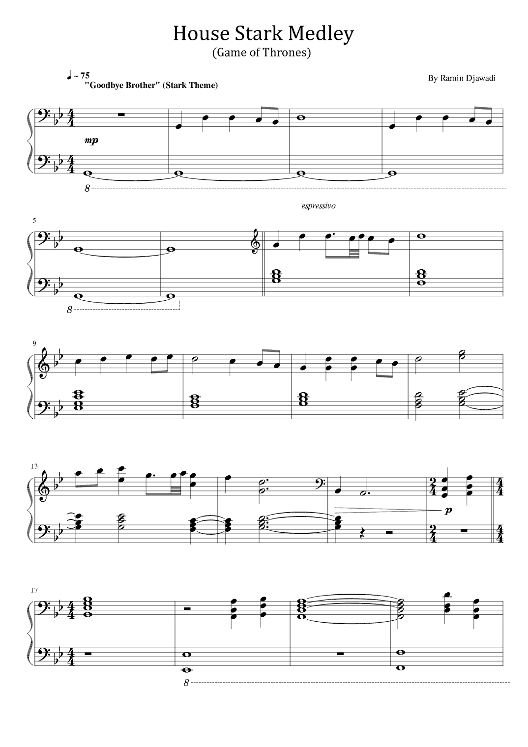 Game Of Thrones (arr. poon)