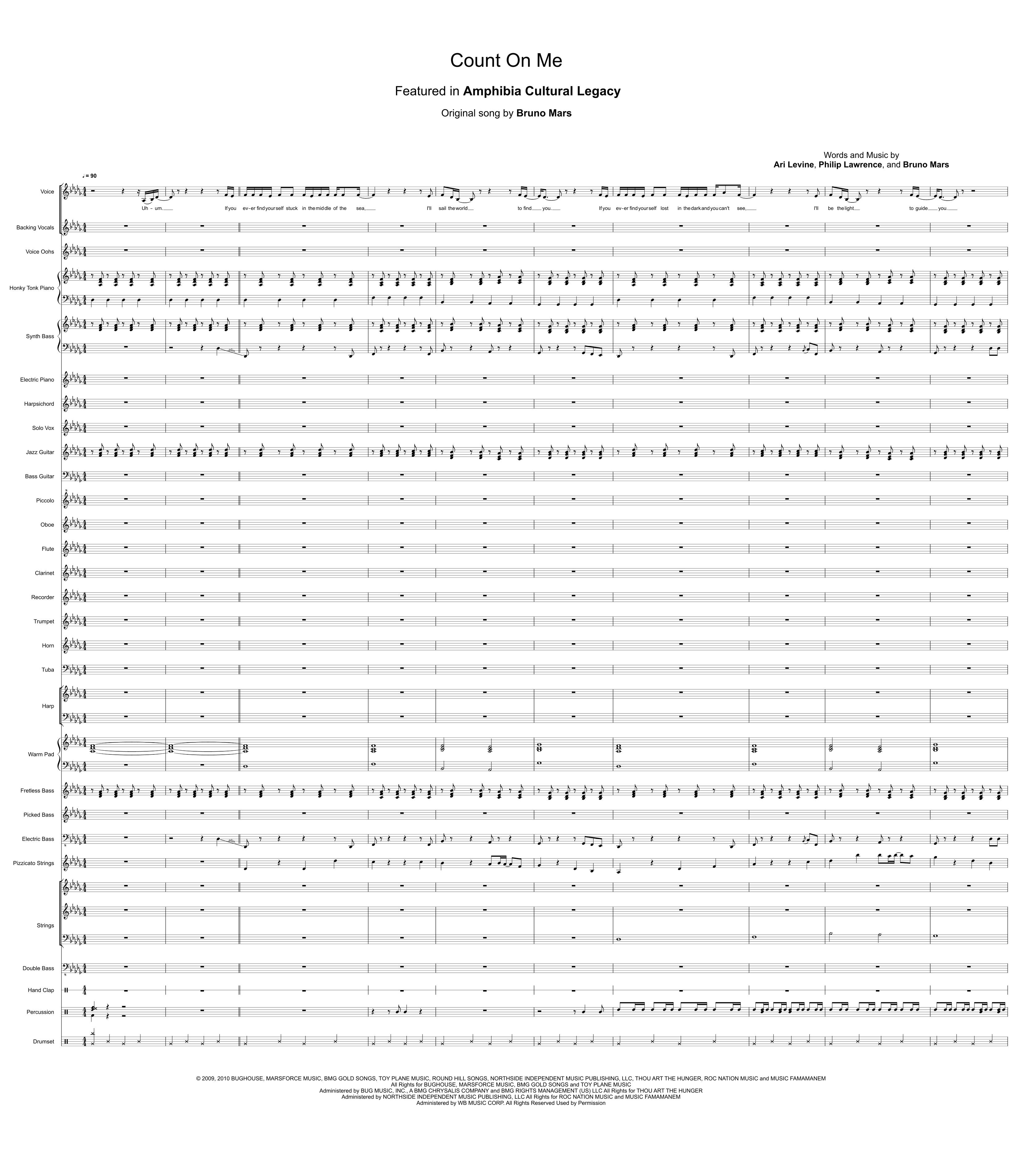 Count On Me (arr. Amphibia Cultural Legacy)