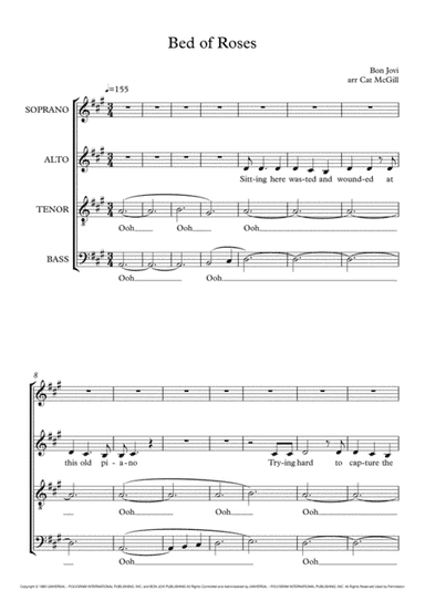 Bed Of Roses (arr. Cat McGill)