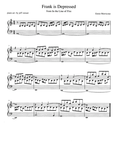 Frank Is Depressed (arr. jeff siesser)