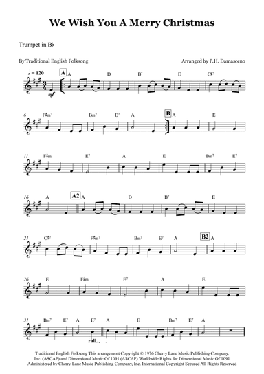 We Wish You A Merry Christmas (arr. P.H. Damasceno)