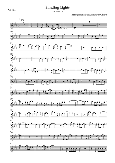 Blinding Lights (arr. Melquisedeque C.Silva)