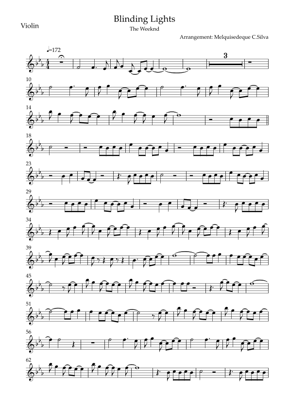 Blinding Lights (arr. Melquisedeque C.Silva)