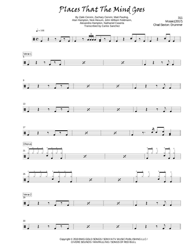 Places That The Mind Goes (arr. Carlos Sanchez)