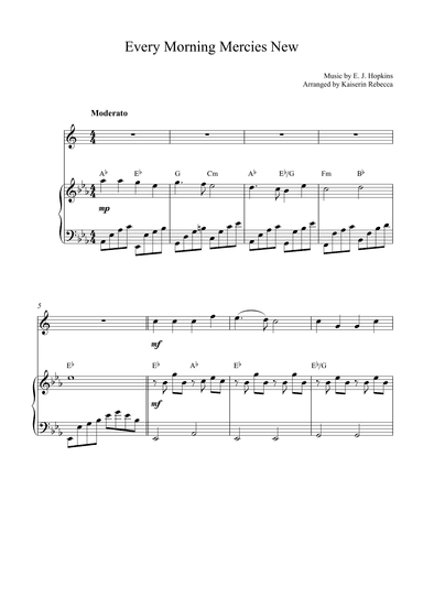 Every Morning Mercies New (arr. Kaiserin Rebecca)