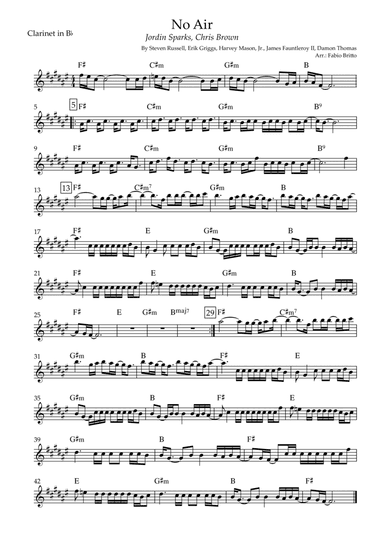No Air (arr. Fabio Britto)
