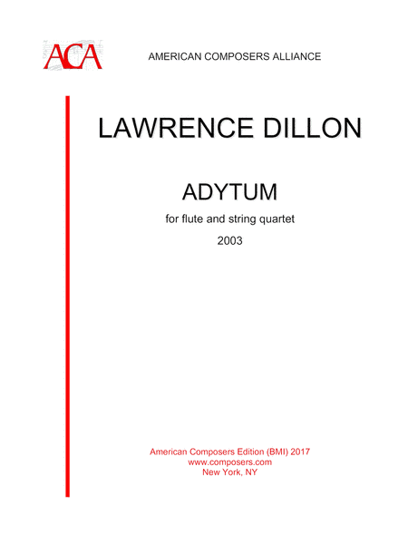 [Dillon] Adytum