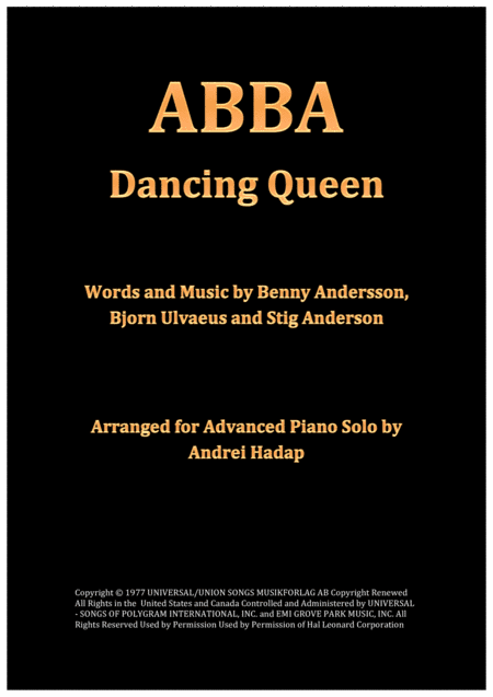 Dancing Queen (arr. Andrei Hadap)