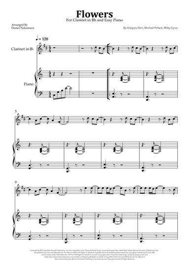 Flowers (arr. Daniel Nakamura)
