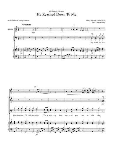 He Reached Down To Me (arr. Larry Wesley)