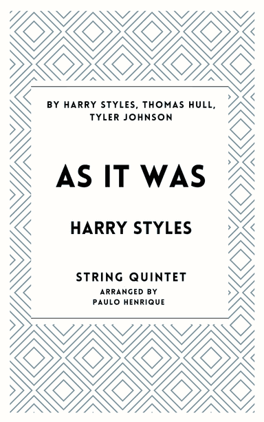 As It Was (arr. Paulo Henrique)