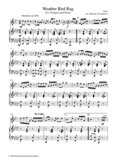Weather Bird Rag (arr. Mike J.D. Roberts)