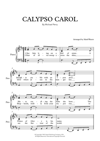 Calypso Carol (arr. Mark Waters)