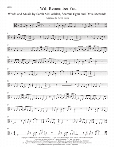I Will Remember You (arr. Kevin Busse)