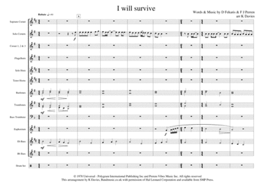 I Will Survive (arr. K Davies)