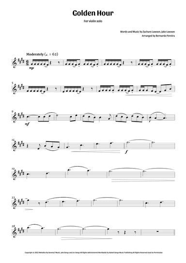Golden Hour (arr. Bernardo Pereira)