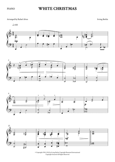 White Christmas (arr. Rafael Alves)