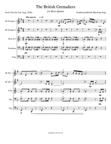 British Grenadiers-march (arr. Peet du Toit)