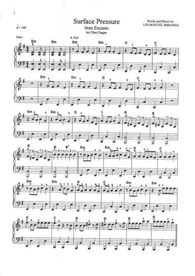 Surface Pressure (arr. Theo Degler)