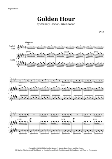 Golden Hour (arr. Langanho)