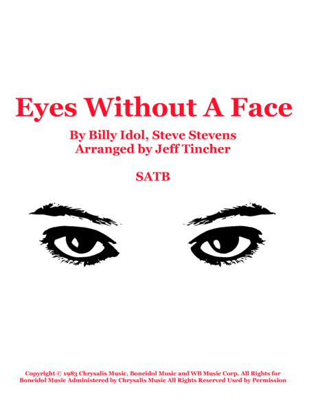 Eyes Without A Face (arr. Jeff Tincher)