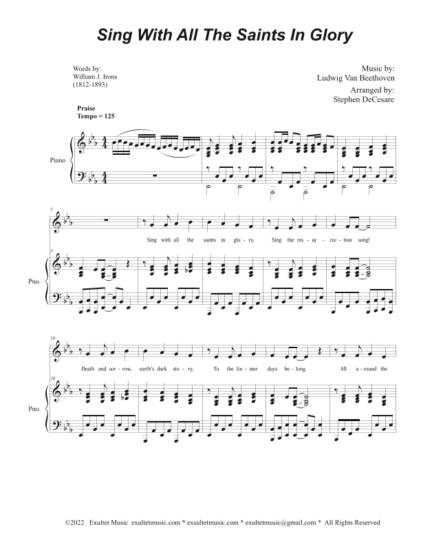 Sing With All The Saints In Glory (Vocal solo) (arr. Stephen DeCesare)