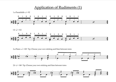 Application of Rudiments (1)
