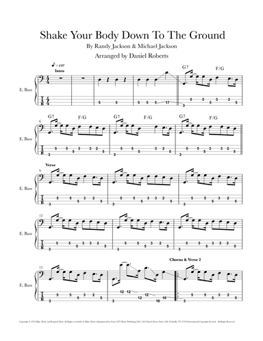 Shake Your Body Down To The Ground (arr. Daniel Roberts)