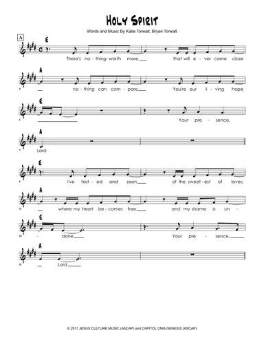 Holy Spirit (arr. Brian Kim)