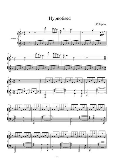 Hypnotised (arr. Coldplay)