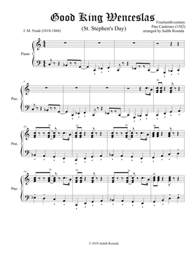 Good King Wenceslas (arr. Judith Rounda)