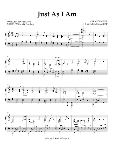 Just As I Am (arr. P. Kirk Bullington)