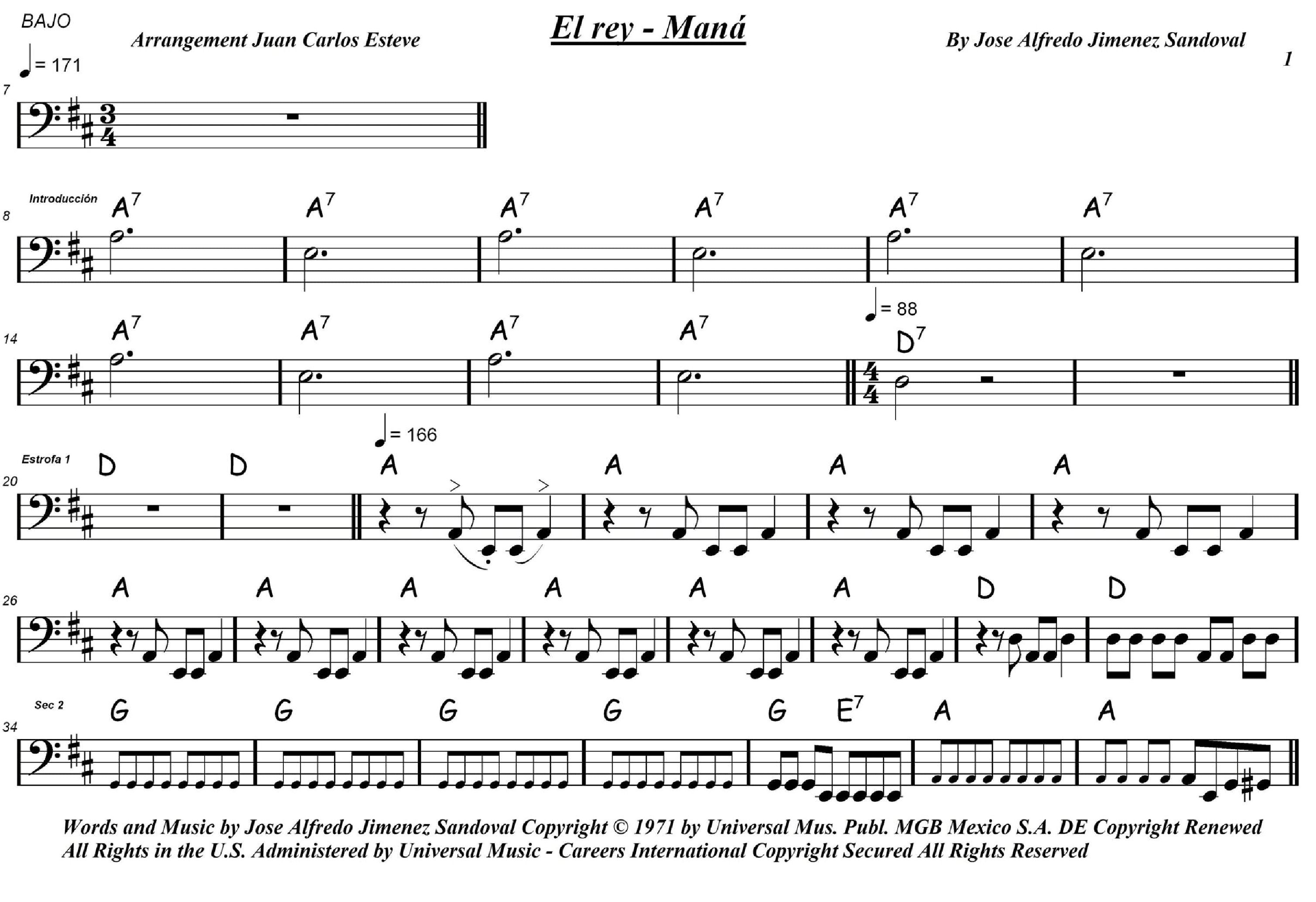 El Rey (arr. juan carlos esteve / Gran Coda)