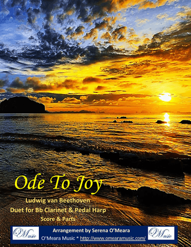 Ode to Joy, Duet for Bb Clarinet & Pedal Harp (arr. Serena O'Meara)