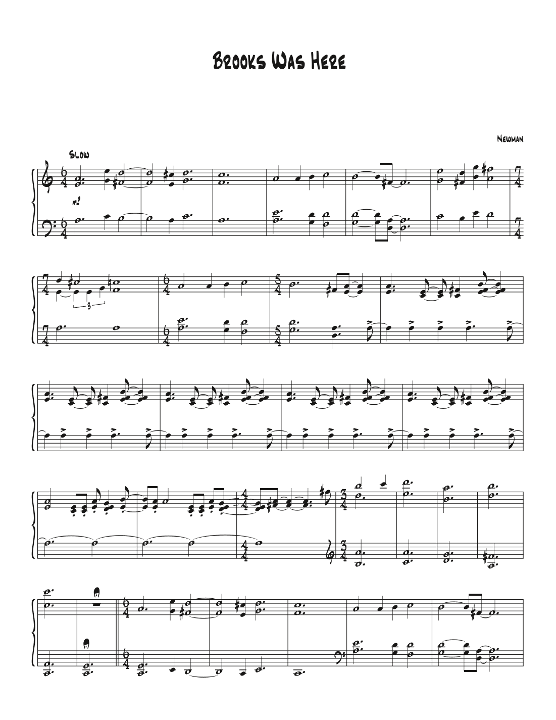 Brooks Was Here (arr. Biegler)