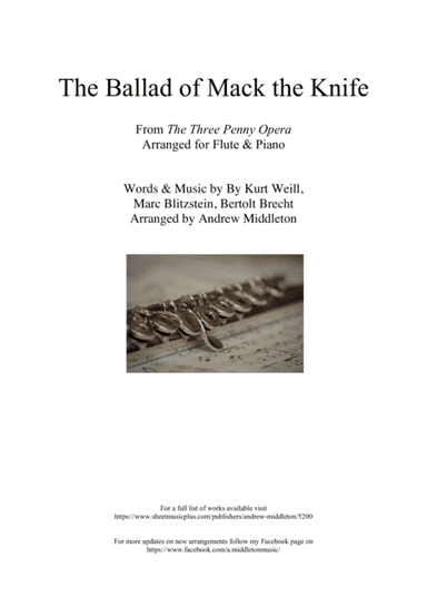 Mack The Knife (arr. Andrew Middleton)