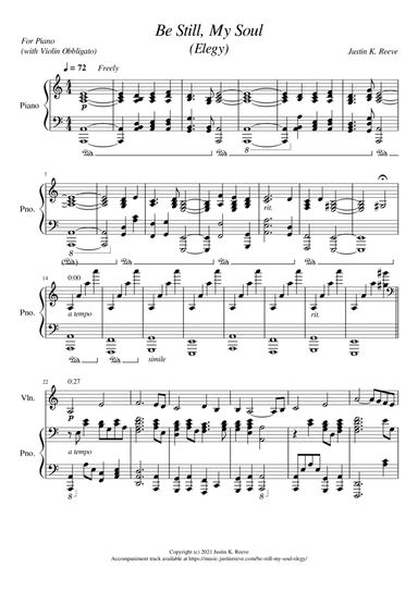 Be Still, My Soul: Elegy (arr. Justin K. Reeve)