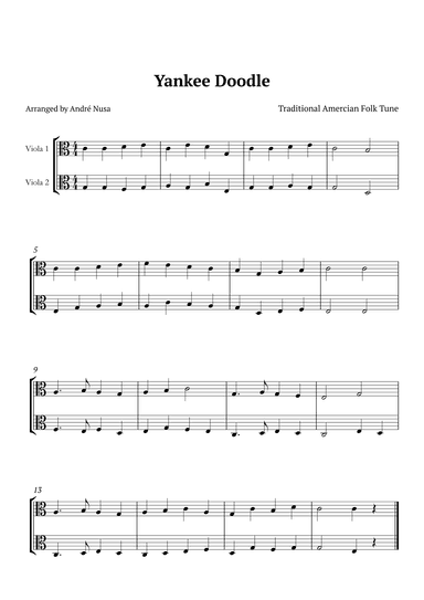 Yankee Doodle (arr. André Nusa)