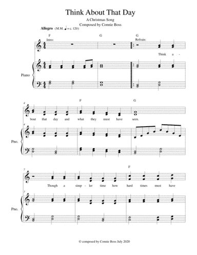 Think About That Day - a Christmas duet (original bridge)