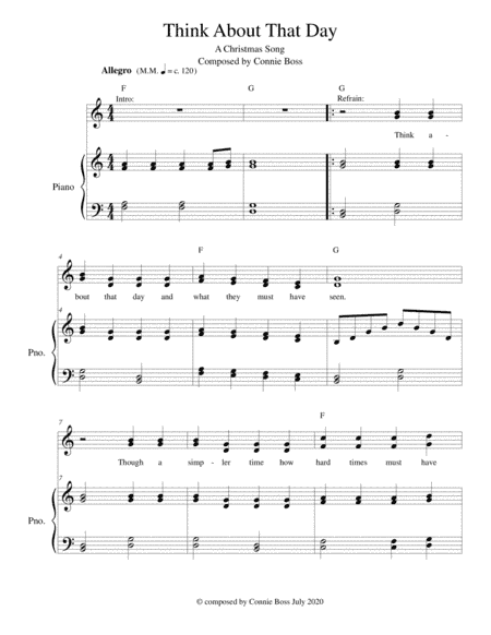 Think About That Day - a Christmas duet (original bridge)