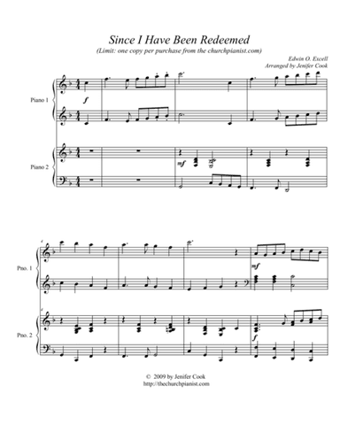 Since I Have Been Redeemed (arr. Jenifer Cook)