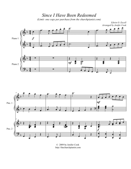 Since I Have Been Redeemed (arr. Jenifer Cook)