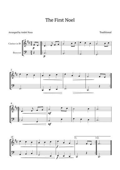 The First Noel (arr. André Nusa)