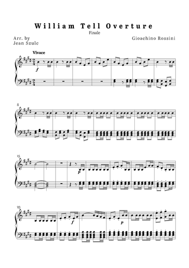 William Tell Overture - Finale (arr. Jean Szulc)