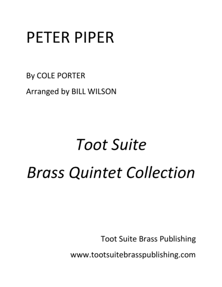 Peter Piper (arr. Bill Wilson)