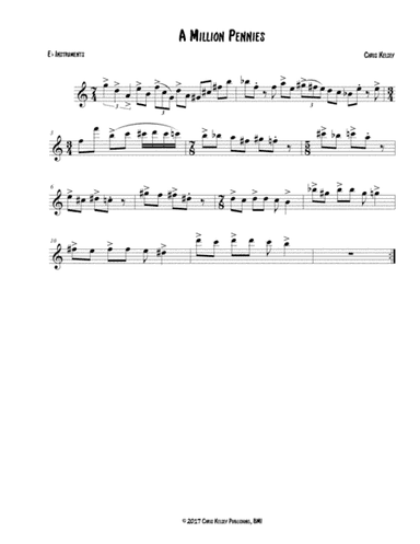 A Million Pennies (Eb Instruments)