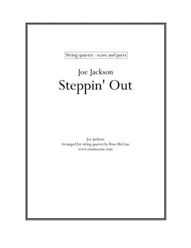 Steppin' Out (arr. Ross McCrae)