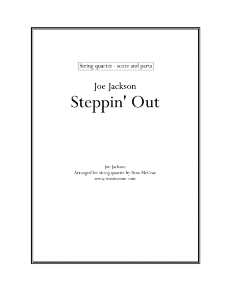 Steppin' Out (arr. Ross McCrae)