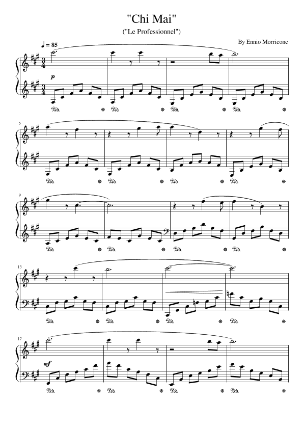 Chi Mai (arr. poon)